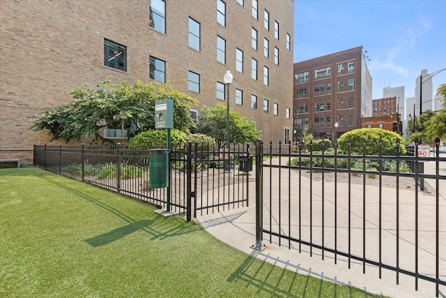 surrounding community with fence