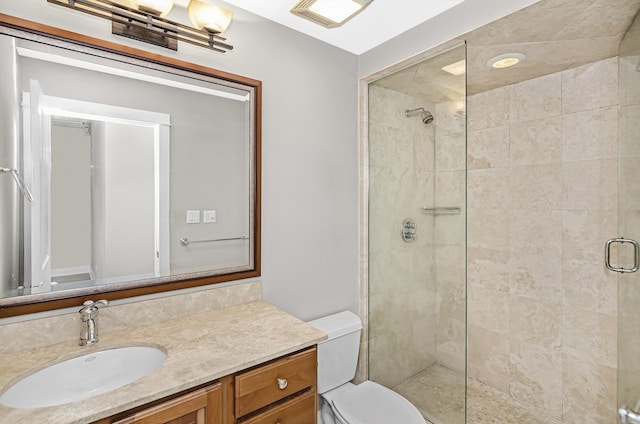 1459 W Melrose St Unit 1N, Chicago, IL 60657 - full bathroom with vanity, toilet, and a stall shower