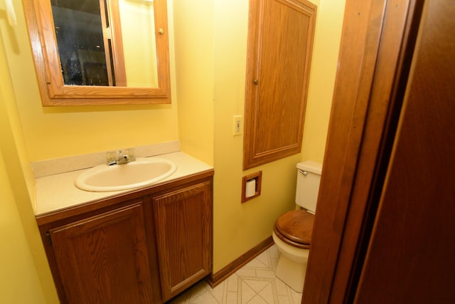 3902 Rose Ave, Western Springs, IL 60558 - bathroom with vanity and tile patterned flooring