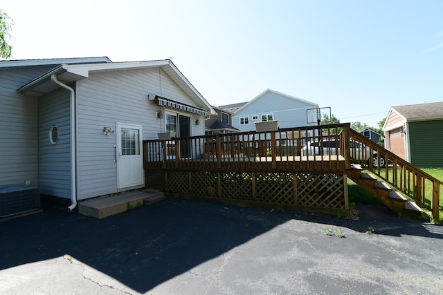 3902 Rose Ave, Western Springs, IL 60558 - rear view of house featuring a wooden deck
