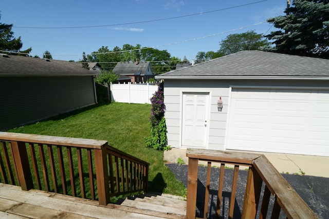 3902 Rose Ave, Western Springs, IL 60558 - view of yard featuring a detached garage and an outdoor structure