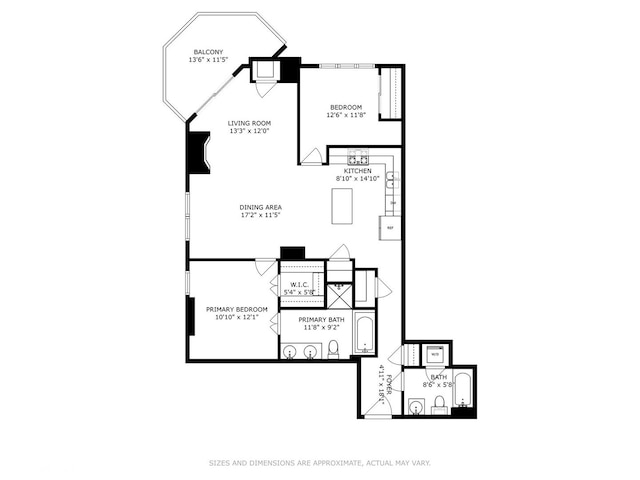 1464 S Michigan Ave Unit 1401, Chicago, IL 60605 - view of room layout