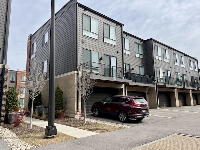 view of property with an attached garage