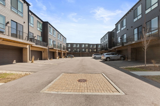 view of road featuring a residential view