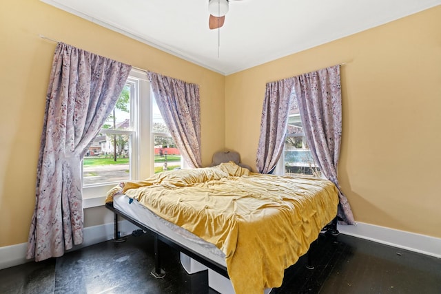 123 W York Ave, West Chicago, IL 60185 - bedroom featuring baseboards and ceiling fan