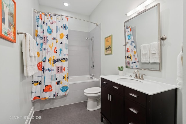 4845 N Damen Ave Unit 3S, Chicago, IL 60625 - full bathroom with toilet, shower / bath combo, and vanity