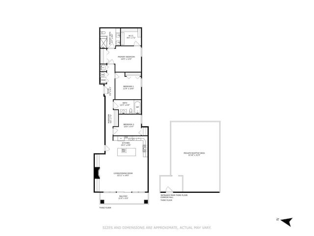4845 N Damen Ave Unit 3S, Chicago, IL 60625 - floor plan