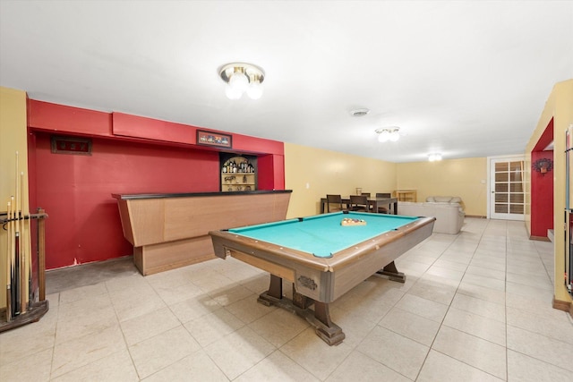 910 Sarah Ln, Aurora, IL 60502 - recreation room featuring pool table and light tile patterned floors