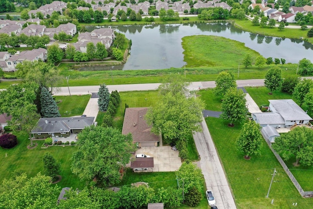 910 Sarah Ln, Aurora, IL 60502 - aerial view of residential area with a nearby body of water