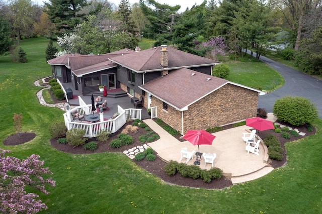 drone / aerial view