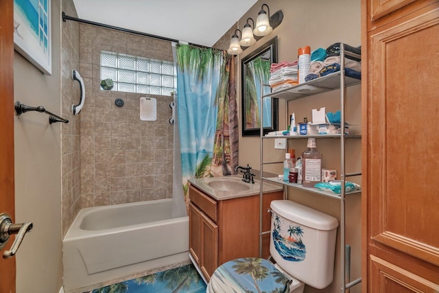 17531 Burnham Ave, Lansing, IL 60438 - bathroom with shower / tub combo with curtain and vanity
