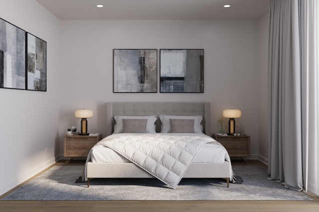 5114 S Kenwood Ave Pha, Pha, Chicago, IL 60615 - bedroom with baseboards, wood finished floors, and recessed lighting