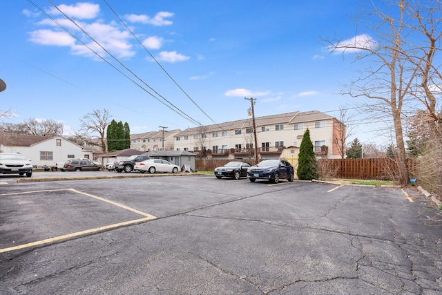 119 N Cliff St, Willow Springs, IL 60480 - uncovered parking lot featuring a residential view