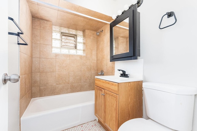 119 N Cliff St, Willow Springs, IL 60480 - full bathroom with vanity, shower / bath combination, and tile patterned floors