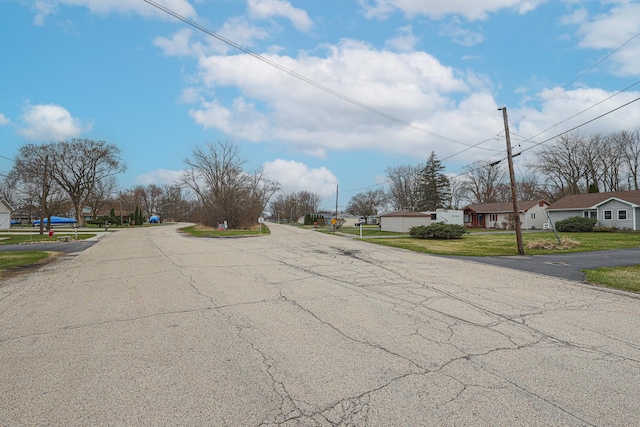 view of street featuring a residential view