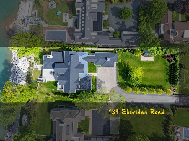 aerial perspective of suburban area