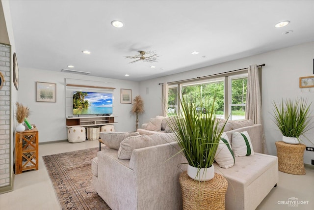 12N988 Engel Rd, Sycamore, IL 60178 - living area featuring recessed lighting and visible vents