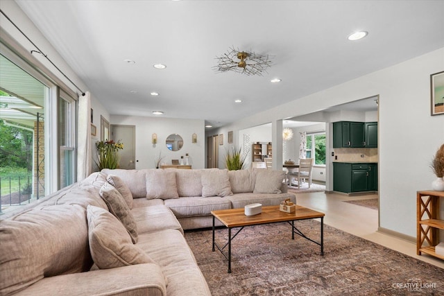 12N988 Engel Rd, Sycamore, IL 60178 - living room featuring recessed lighting