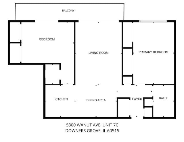 5300 Walnut Ave Unit 7C, Downers Grove, IL 60515 - view of floor plan / room layout