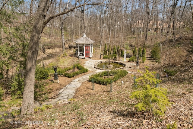 1930 Camphill Cir, Inverness, IL 60067 - view of yard with a gazebo