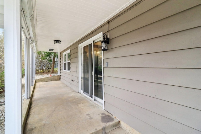 view of patio / terrace featuring covered porch