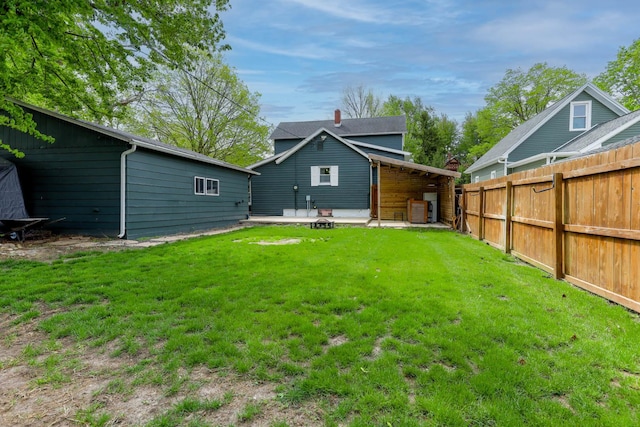 114 W Columbia St, Danvers, IL 61732 - view of yard featuring fence