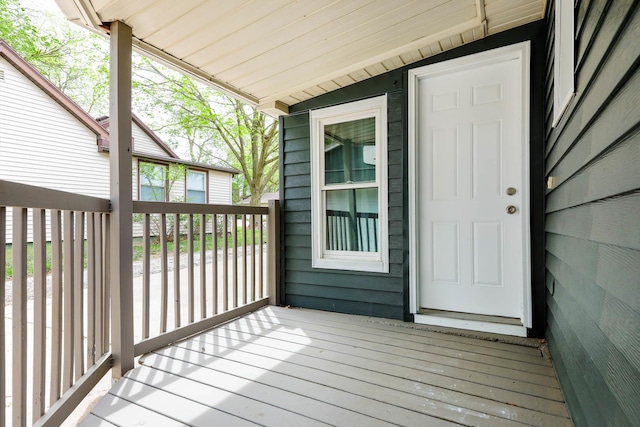 114 W Columbia St, Danvers, IL 61732 - view of wooden deck