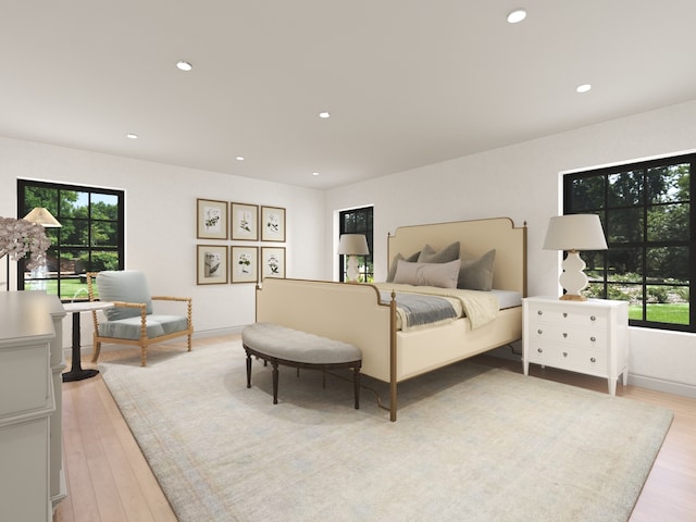 3031 Indianwood Rd, Wilmette, IL 60091 - bedroom featuring wood finished floors and recessed lighting