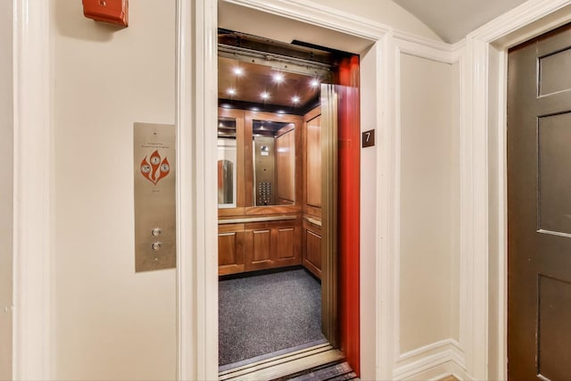 corridor with elevator