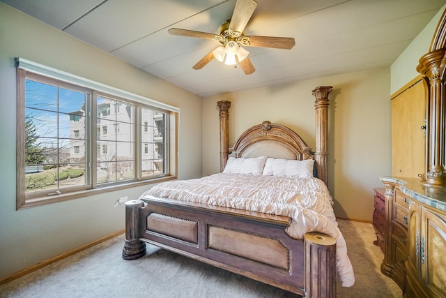 11850 Windemere Ct Unit 103, Orland Park, IL 60467 - bedroom featuring light carpet, baseboards, and ceiling fan