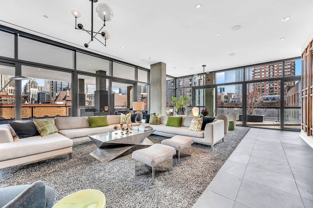 400 W Huron St Unit 501, Chicago, IL 60654 - lobby with floor to ceiling windows and a view of city