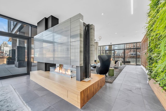 400 W Huron St Unit 501, Chicago, IL 60654 - building lobby featuring expansive windows and a city view