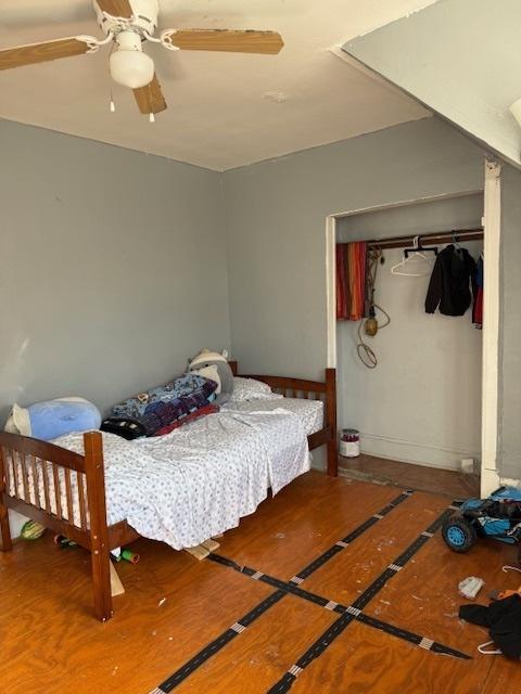 4734 W Monroe St, Chicago, IL 60644 - bedroom with ceiling fan