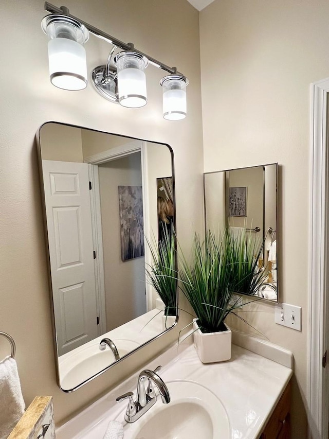 bathroom featuring vanity