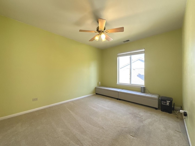 2008 Chang Ct, Naperville, IL 60540 - unfurnished room with baseboards, carpet, visible vents, and a ceiling fan