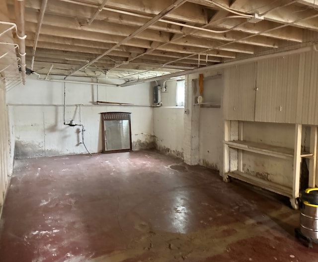 view of basement