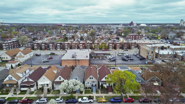 aerial view featuring a residential view