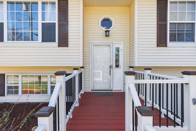 view of exterior entry