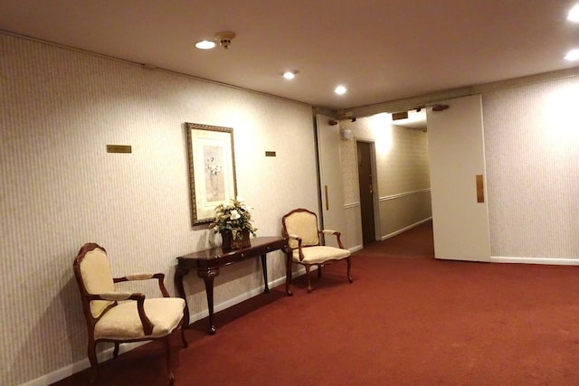 945 E Kenilworth Ave Unit 429, Palatine, IL 60074 - living area featuring recessed lighting, baseboards, and carpet floors