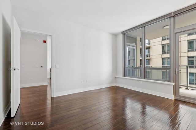 600 N Lake Shore Dr Unit 2110, Chicago, IL 60611 - empty room featuring wood finished floors and baseboards