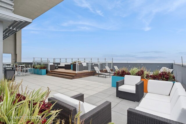 600 N Lake Shore Dr Unit 2110, Chicago, IL 60611 - view of patio with outdoor lounge area and a wooden deck