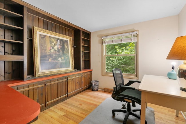 36W525 Wild Rose Rd, Saint Charles, IL 60174 - home office featuring wood finished floors and built in features