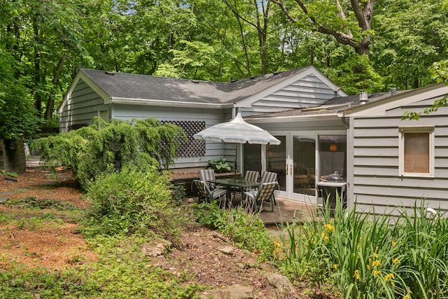36W525 Wild Rose Rd, Saint Charles, IL 60174 - view of yard with french doors and a deck