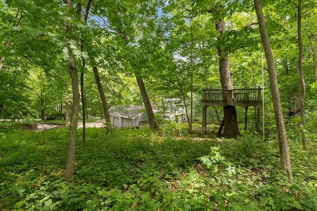 36W525 Wild Rose Rd, Saint Charles, IL 60174 - view of yard with a deck and an outdoor structure
