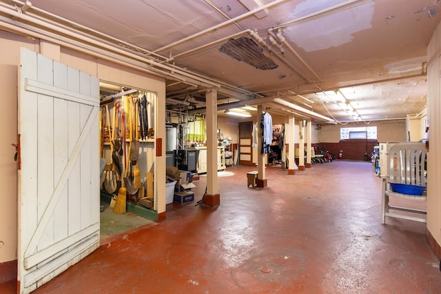 view of basement