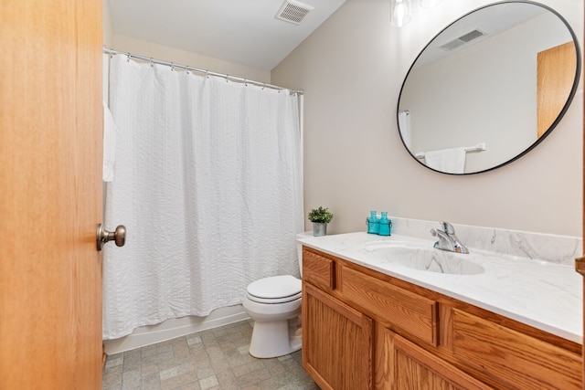 2442 Wilton Ln Unit 2442, Aurora, IL 60502 - bathroom featuring visible vents, toilet, and vanity