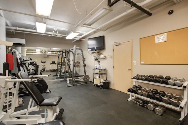 view of exercise room