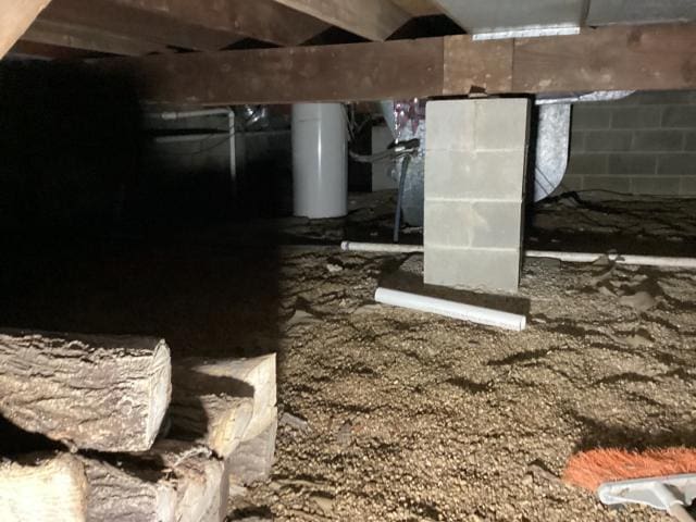 details with concrete block wall and gas water heater