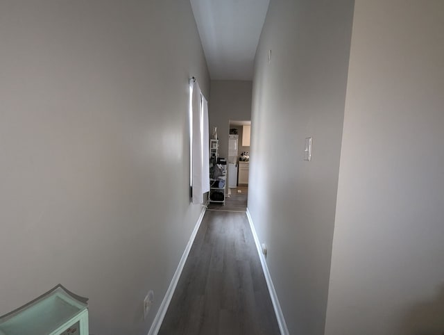 601 S Osborn Ave, Kankakee, IL 60901 - hall with dark wood-type flooring and baseboards