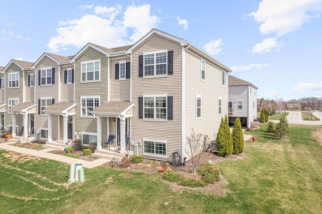 view of property with a front yard
